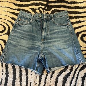 Zara Classic Blue Jean Shorts